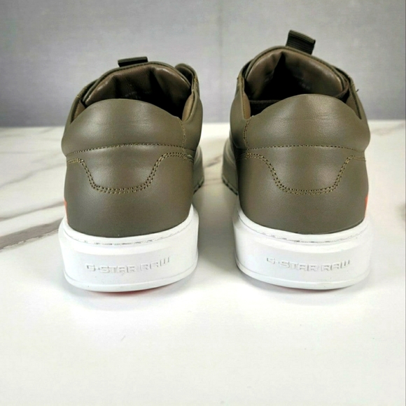 G-Star Raw Men's Rocup-II-LGO-M Sneakers Low-Top Shoes Geen/Orange Size 11 - Picture 5 of 12